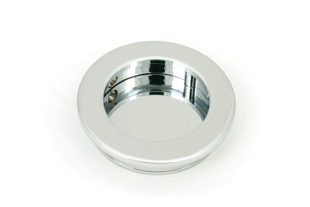 From The Anvil - Polished Chrome 60mm Plain Round Pull | Sku. 47185 | Trade Door Handles.