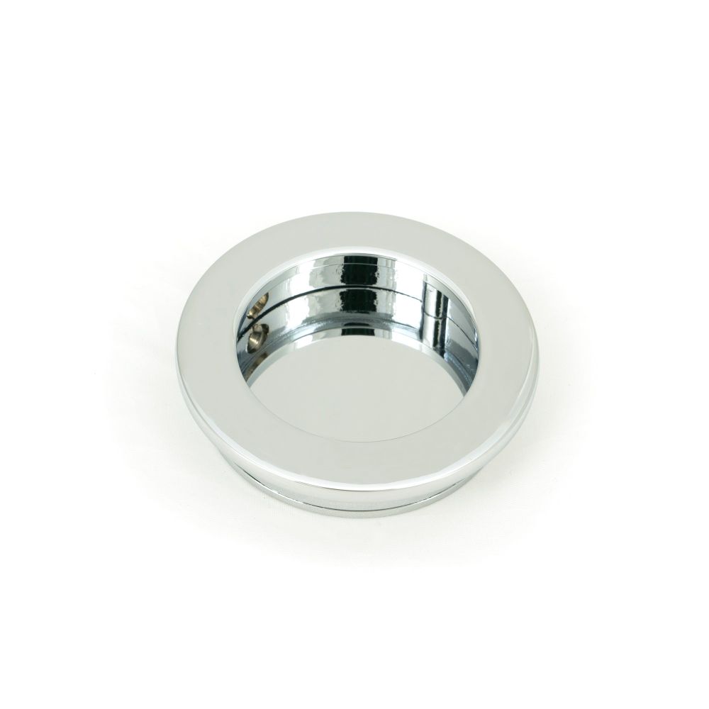From The Anvil - Polished Chrome 60mm Plain Round Pull | Sku. 47185 | Trade Door Handles.
