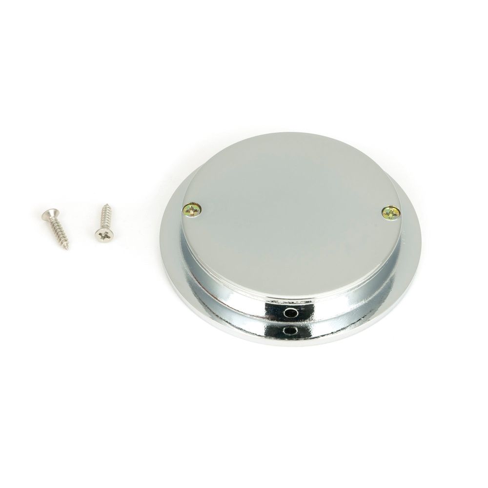 From The Anvil - Polished Chrome 75mm Plain Round Pull | Sku. 47186 | Trade Door Handles.