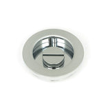 From The Anvil - Polished Chrome 60mm Plain Round Pull - Privacy Set | Sku. 47189 | Trade Door Handles.