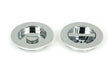 From The Anvil - Polished Chrome 75mm Plain Round Pull - Privacy Set | Sku. 47190 | Trade Door Handles.