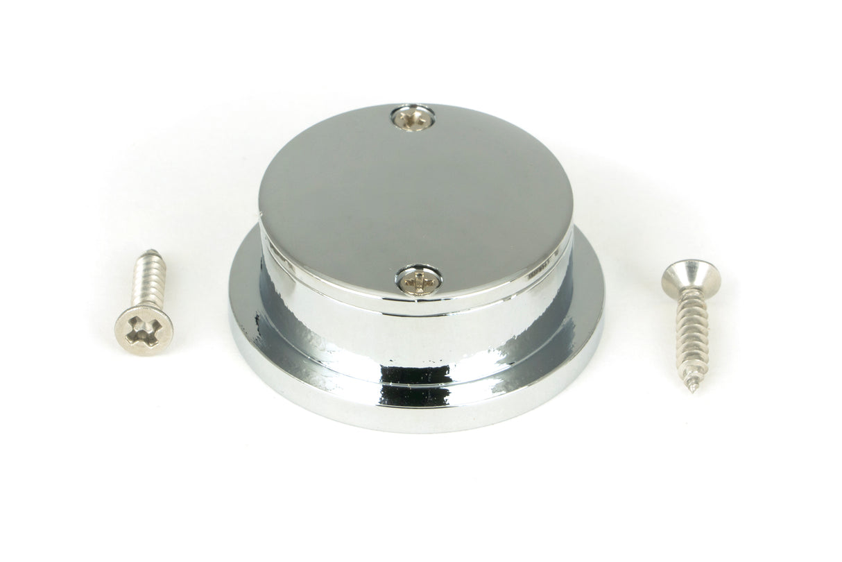 From The Anvil - Polished Chrome 34mm Round Finger Edge Pull | Sku. 47192 | Trade Door Handles.