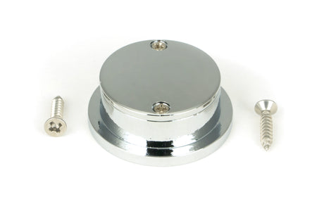 From The Anvil - Polished Chrome 34mm Round Finger Edge Pull | Sku. 47192 | Trade Door Handles.