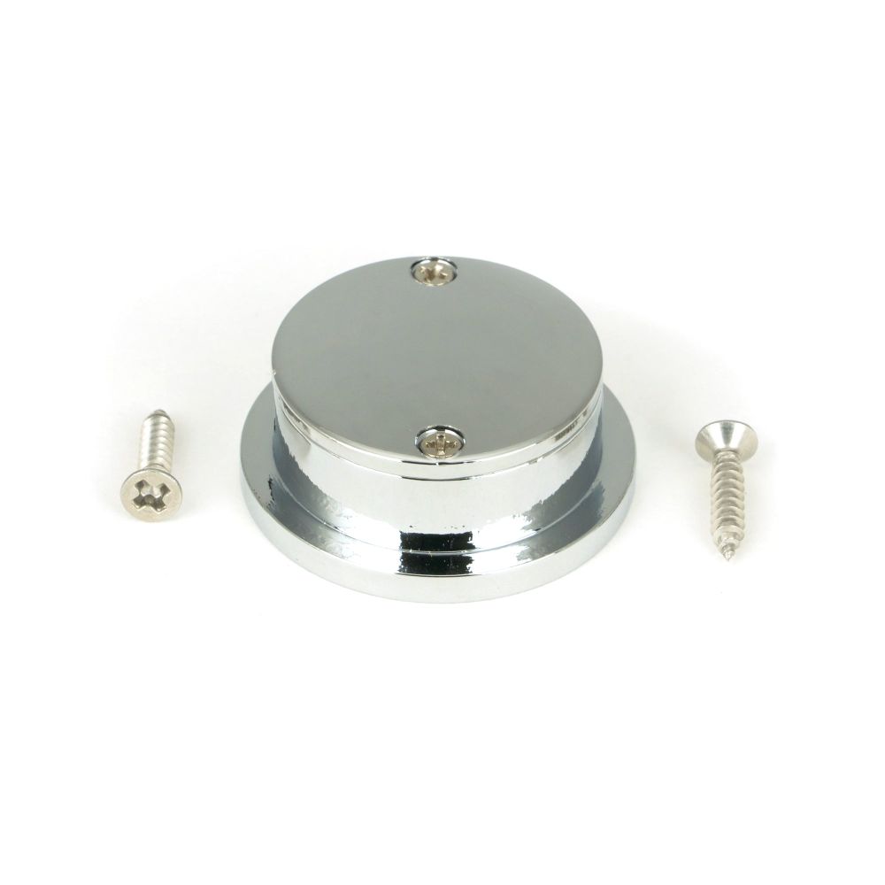 From The Anvil - Polished Chrome 34mm Round Finger Edge Pull | Sku. 47192 | Trade Door Handles.