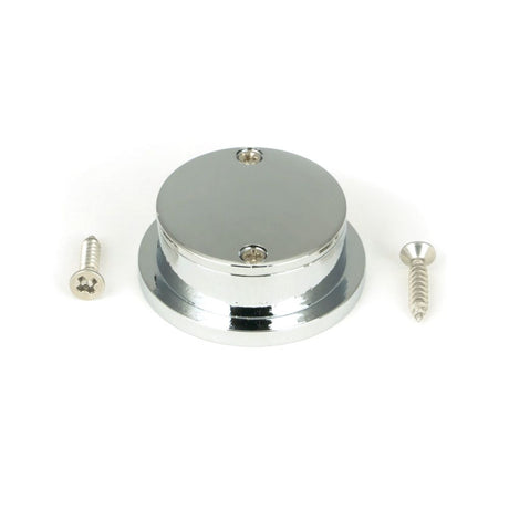 From The Anvil - Polished Chrome 34mm Round Finger Edge Pull | Sku. 47192 | Trade Door Handles.