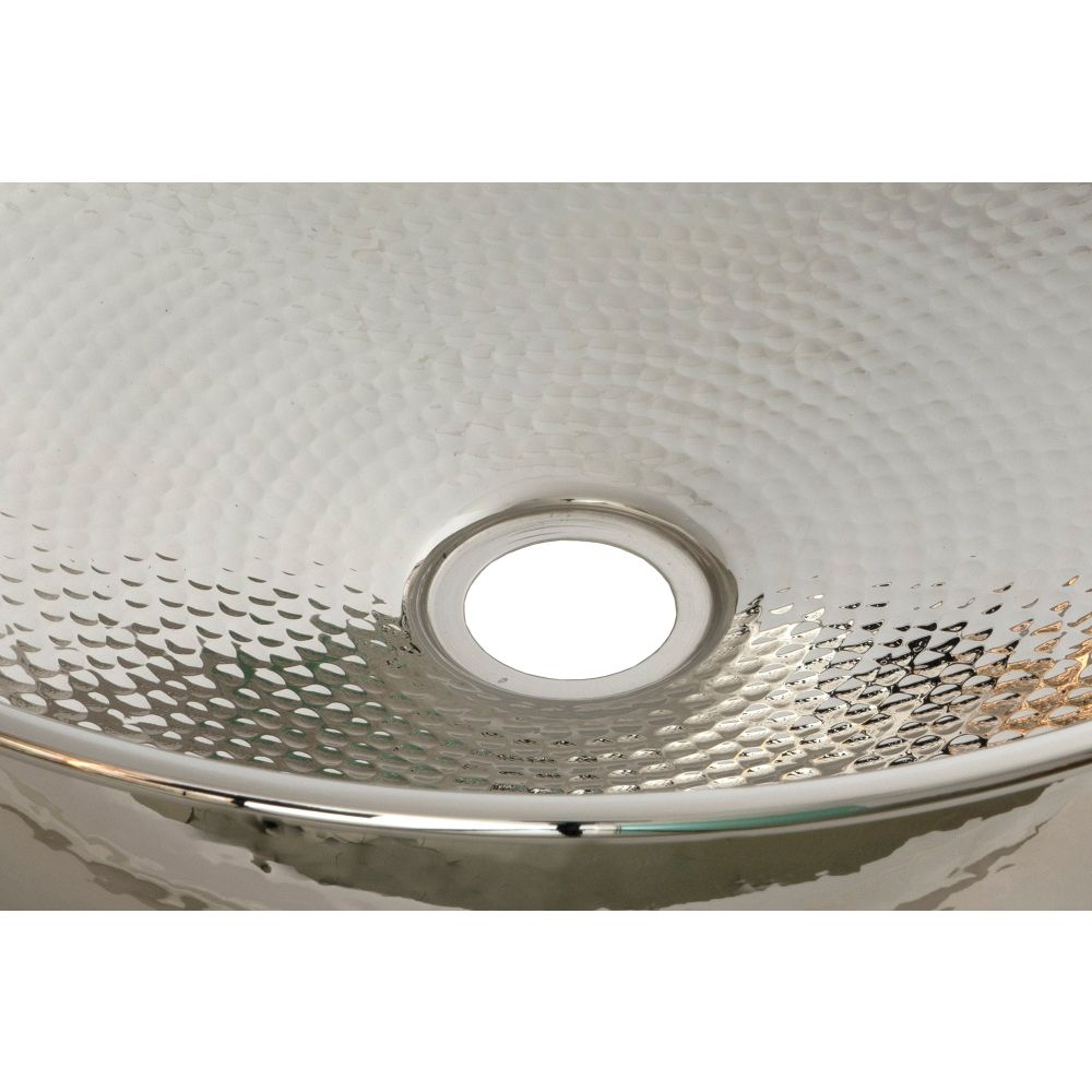 From The Anvil - Hammered Nickel Round Sink | Sku. 47198 | Trade Door Handles.