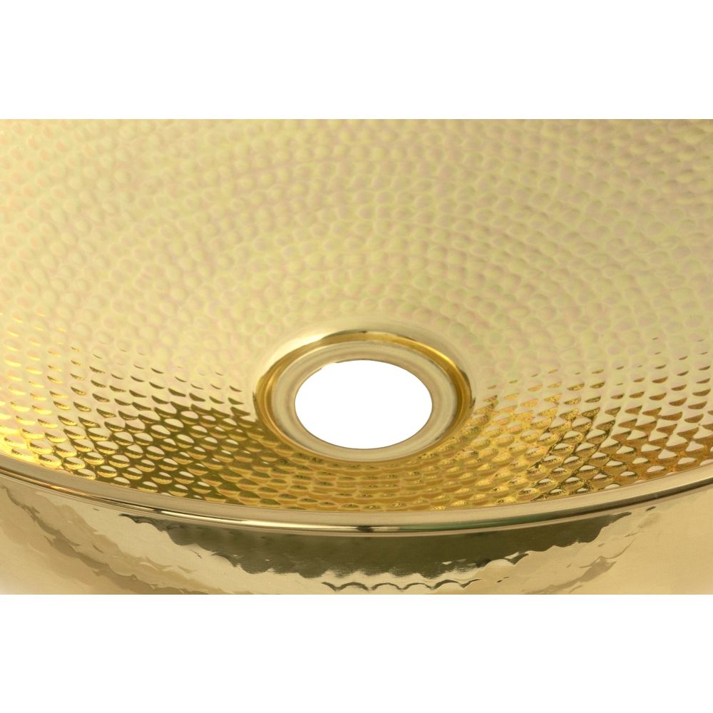From The Anvil - Hammered Brass Round Sink | Sku. 47199 | Trade Door Handles.