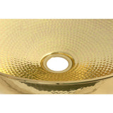 From The Anvil - Hammered Brass Round Sink | Sku. 47199 | Trade Door Handles.