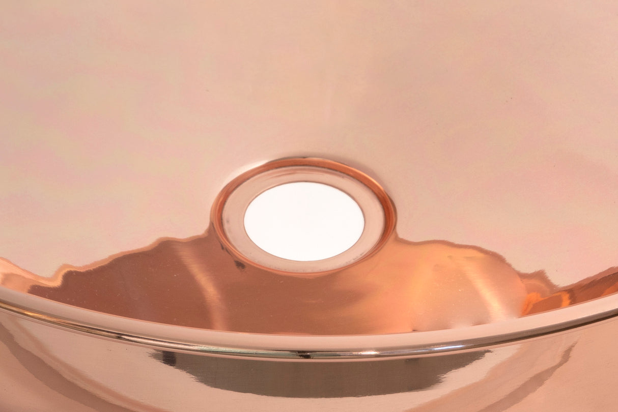 From The Anvil - Smooth Copper Round Sink | Sku. 47200 | Trade Door Handles.