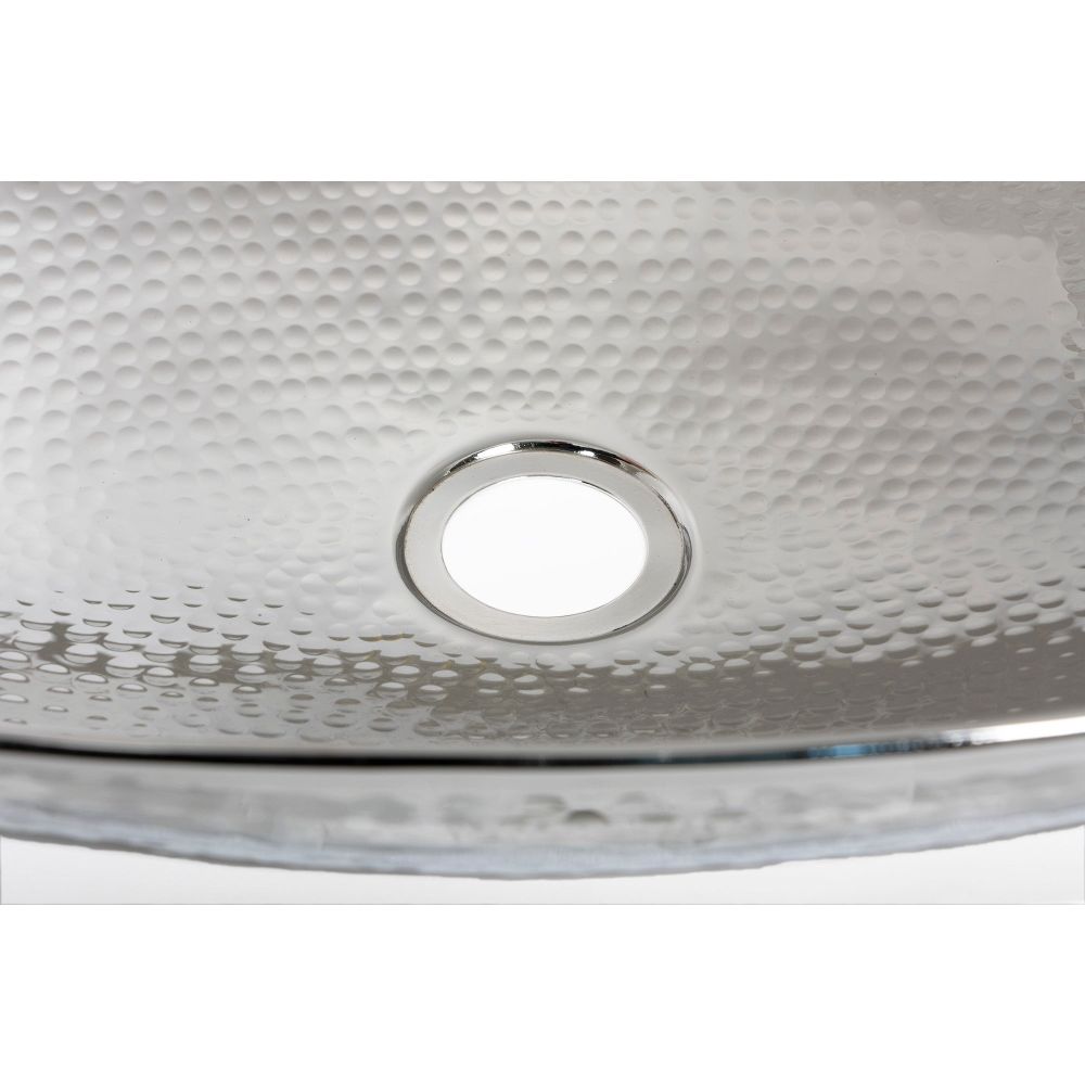 From The Anvil - Hammered Nickel Oval Sink | Sku. 47204 | Trade Door Handles.