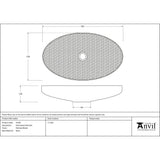From The Anvil - Hammered Nickel Oval Sink | Sku. 47204 | Trade Door Handles.