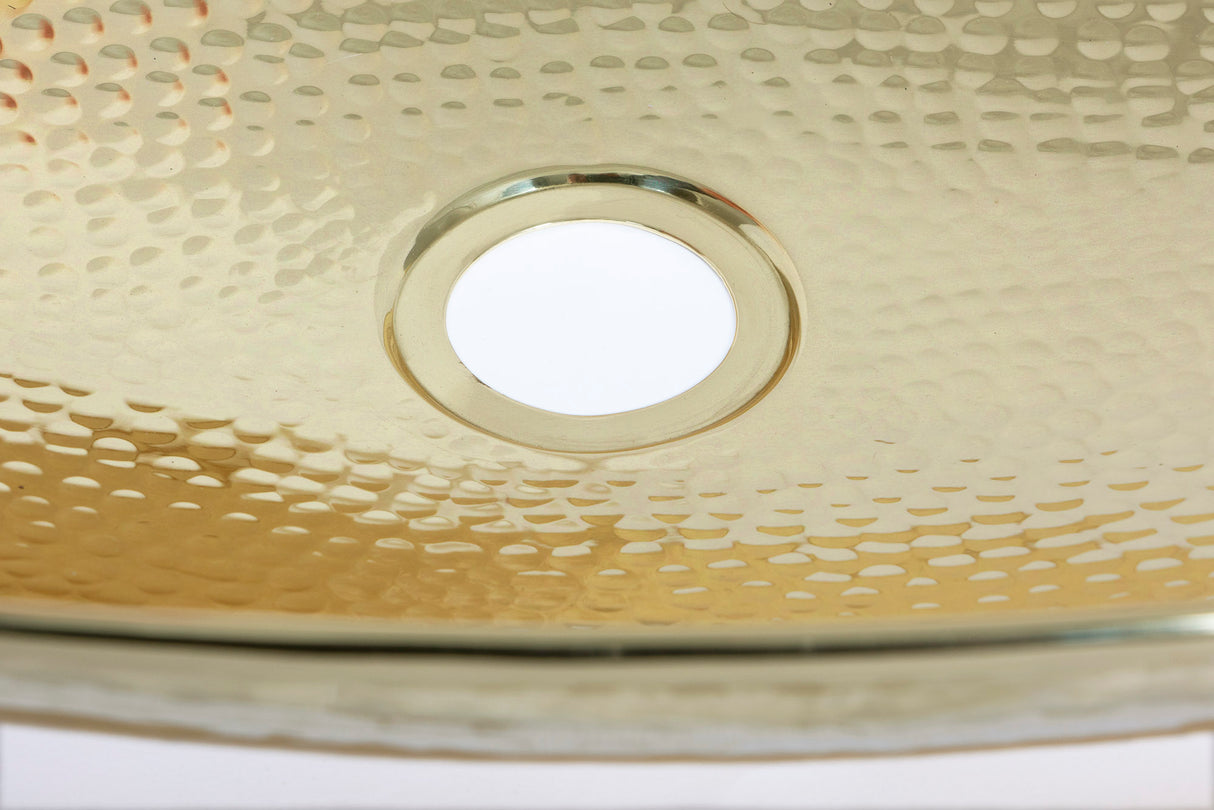 From The Anvil - Hammered Brass Oval Sink | Sku. 47205 | Trade Door Handles.