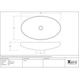 From The Anvil - Smooth Nickel Oval Sink | Sku. 47207 | Trade Door Handles.