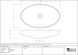 From The Anvil - Smooth Brass Oval Sink | Sku. 47208 | Trade Door Handles.