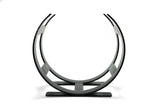 From The Anvil - Matt Black Curved Log Holder - Small | Sku. 47209 | Trade Door Handles.