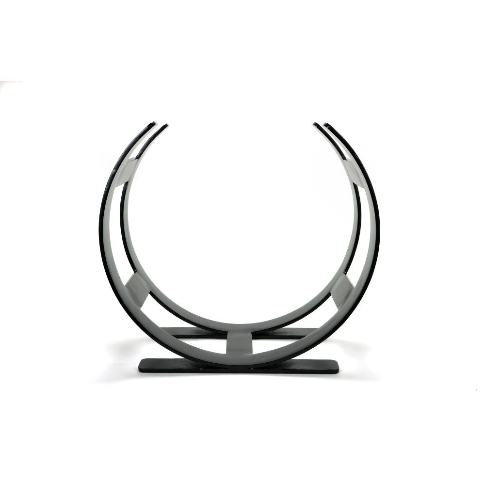 From The Anvil - Matt Black Curved Log Holder - Small | Sku. 47209 | Trade Door Handles.