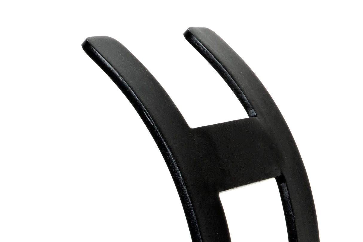 From The Anvil - Matt Black Curved Log Holder - Small | Sku. 47209 | Trade Door Handles.