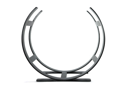 From The Anvil - Matt Black Curved Log Holder - Large | Sku. 47211 | Trade Door Handles.