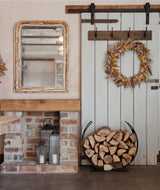 From The Anvil - Matt Black Curved Log Holder - Large | Sku. 47211 | Trade Door Handles.