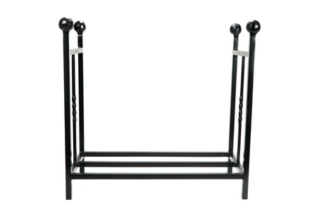 From The Anvil - Matt Black Rectangular Log Holder | Sku. 47213 | Trade Door Handles.