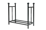 From The Anvil - Matt Black Rectangular Log Holder | Sku. 47213 | Trade Door Handles.