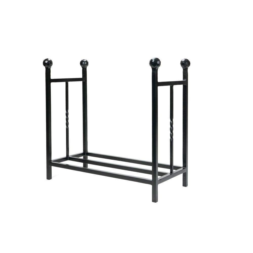 From The Anvil - Matt Black Rectangular Log Holder | Sku. 47213 | Trade Door Handles.