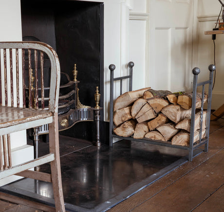 From The Anvil - Pewter Rectangular Log Holder | Sku. 47214 | Trade Door Handles.