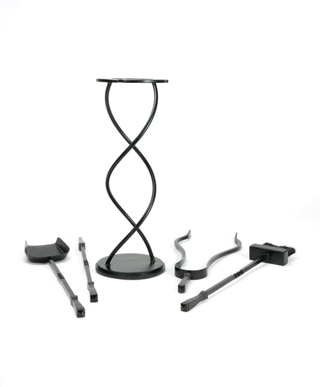 From The Anvil - Matt Black Spiral Companion Set - Avon Tools | Sku. 47215 | Trade Door Handles.