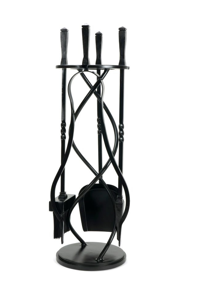 From The Anvil - Matt Black Spiral Companion Set - Avon Tools | Sku. 47215 | Trade Door Handles.