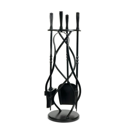 From The Anvil - Matt Black Spiral Companion Set - Avon Tools | Sku. 47215 | Trade Door Handles.