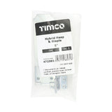 This is an image of Timco - Hybrid Hasp & Staple - Zinc 5" (1 Each Bag) 472393