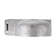 This is an image of Timco - Padlock Protection Bar - Heavy Duty - Left - Hot Dipped Galvanised 7 1/2" (1 Each Plain Bag) 472582