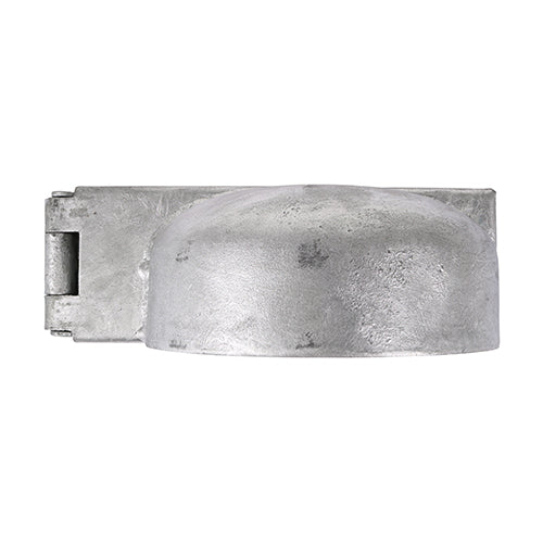 This is an image of Timco - Padlock Protection Bar - Heavy Duty - Left - Hot Dipped Galvanised 7 1/2" (1 Each Plain Bag) 472582