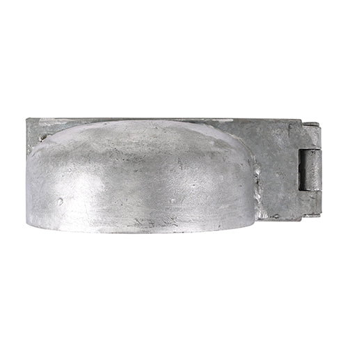 This is an image of Timco - Padlock Protection Bar - Heavy Duty - Right - Hot Dipped Galvanised 7 1/2" (1 Each Plain Bag) 472951