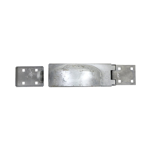 This is an image of Timco - Padlock Protection Bar - Heavy Duty - Right - Hot Dipped Galvanised 7 1/2" (1 Each TIMbag) 478741