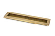 From The Anvil - Aged Brass 250mm Art Deco Rectangular Pull | Sku. 48301 | Trade Door Handles.