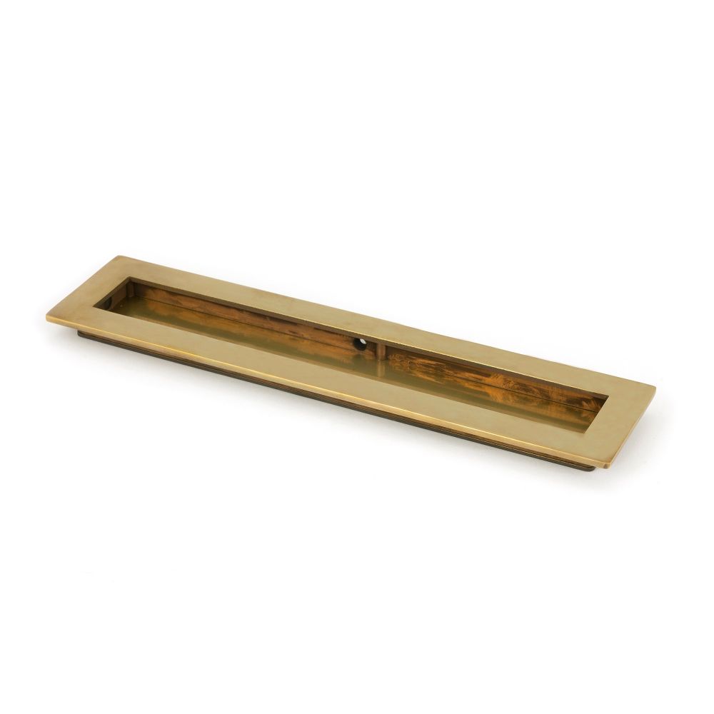 From The Anvil - Aged Brass 250mm Plain Rectangular Pull | Sku. 48307 | Trade Door Handles.