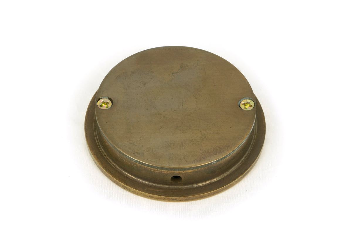 From The Anvil - Aged Brass 60mm Plain Round Pull | Sku. 48322 | Trade Door Handles.