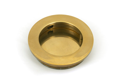 From The Anvil - Aged Brass 60mm Plain Round Pull | Sku. 48322 | Trade Door Handles.