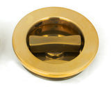 From The Anvil - Aged Brass 60mm Plain Round Pull - Privacy Set | Sku. 48330 | Trade Door Handles.