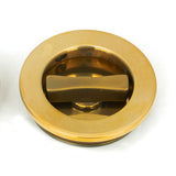 From The Anvil - Aged Brass 60mm Plain Round Pull - Privacy Set | Sku. 48330 | Trade Door Handles.