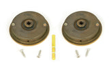 From The Anvil - Aged Brass 60mm Plain Round Pull - Privacy Set | Sku. 48330 | Trade Door Handles.