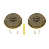 From The Anvil - Aged Brass 60mm Plain Round Pull - Privacy Set | Sku. 48330 | Trade Door Handles.