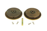 From The Anvil - Aged Brass 75mm Plain Round Pull - Privacy Set | Sku. 48331 | Trade Door Handles.