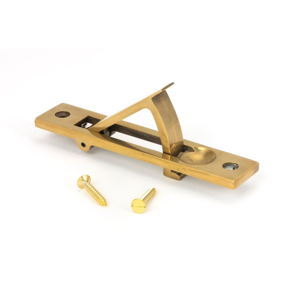 From The Anvil - Aged Brass 125mm x 25mm Edge Pull | Sku. 48332 | Trade Door Handles.