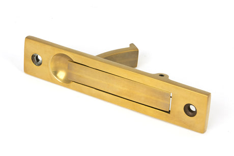 From The Anvil - Aged Brass 125mm x 25mm Edge Pull | Sku. 48332 | Trade Door Handles.