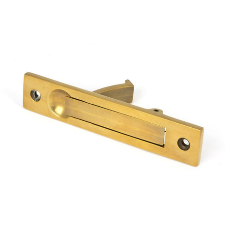 From The Anvil - Aged Brass 125mm x 25mm Edge Pull | Sku. 48332 | Trade Door Handles.