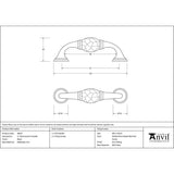 From The Anvil - Black 5" Hammered D Handle | Sku. 48347 | Trade Door Handles.