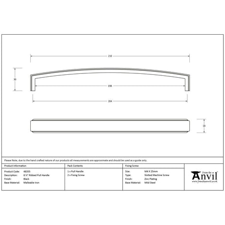 From The Anvil - Black 8ÃƒÆ’Ã†€™Ãƒ€ ‚¬„¢ÃƒÆ’‚¬ €š¬€ž¢ÃƒÆ’Ã†€™€š¬ ÃƒÆ’¢‚¬Å¡¬‚¬Å¾¢ÃƒÆ’Ã†€™Ãƒ€ ‚¬„¢ÃƒÆ’‚¬Å¡¢ÃƒÆ’Ã†€™¢ÃƒÆ’¢‚¬Å¡¬Ãƒ€¦¡ÃƒÆ’‚¬Å¡¬ÃƒÆ’Ã†€™€š¬¦ÃƒÆ’‚¬Å¡¡ÃƒÆ’Ã†€™Ãƒ€ ‚¬„¢ÃƒÆ’‚¬ €š¬€ž¢ÃƒÆ’Ã†€™¢ÃƒÆ’¢€š¬Ã…¡¬ÃƒÆ’‚¬¦¡ÃƒÆ’Ã†€™Ãƒ€ ‚¬„¢ÃƒÆ’¢‚¬Å¡¬Ãƒ€¦¡ÃƒÆ’Ã†€™€š¬Ã…¡ÃƒÆ’‚¬Å¡¼" Ribbed Pull Handle | Sku. 48355 | Trade Door Handles.