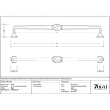 From The Anvil - Black 13 1/2" Hammered D Handle | Sku. 48359 | Trade Door Handles.